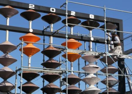 そろばんの街小野市の職人手作り!!クリスタル珠のれん　W85×H150cm そろばんの街小野市の職人手作り!!クリスタル珠のれん W85×H150cm