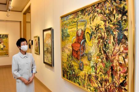 日常描いた油絵やデッサン 森の風美術館で加古川の女性が個展 