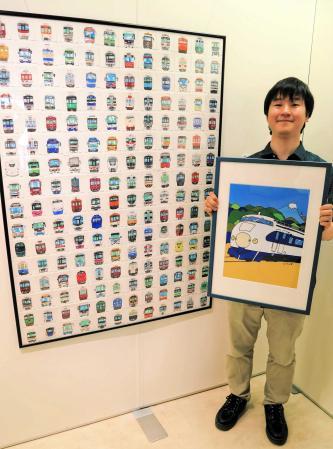 全国の鉄道やバス大集合 明石出身のイラストレーターが個展 おでかけトピック 兵庫おでかけプラス 神戸新聞next