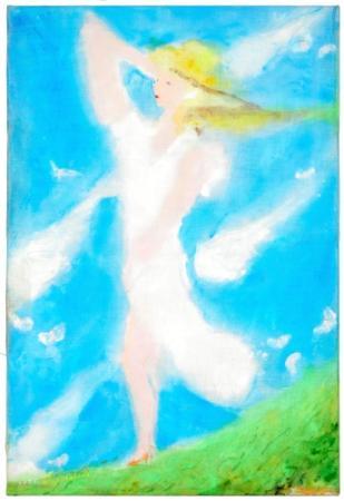 松本隆の歌詞から着想「“風街ヘブン”絵画展」 相楽園で24日から