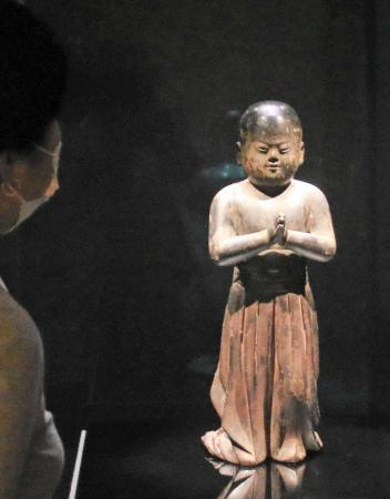 合掌する聖徳太子の幼少期の像 送料無料】聖徳太子 幼少期の像 置物 | がらや商店