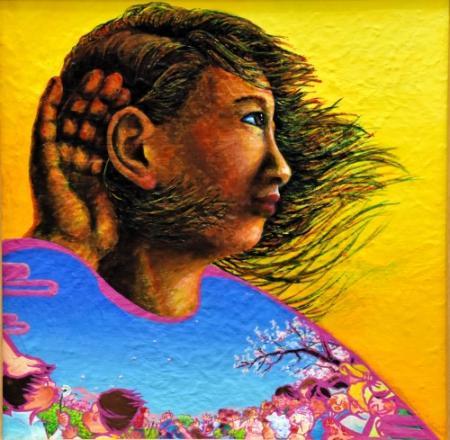 独特画法で心を表現 堀光美術館で神戸の女性が作品展 おでかけトピック 兵庫おでかけプラス 神戸新聞next