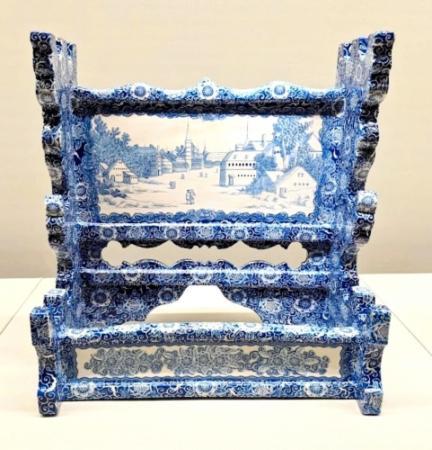 超希少 京阿蘭陀 茶筒 白釉藍彩 江戸時代後期 藍阿蘭陀草花絵徳利 | TSUNAGU