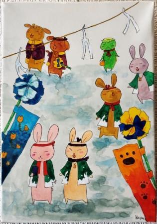 せめてイラストで味わって 動物たちの秋祭り展 おでかけトピック 兵庫おでかけプラス 神戸新聞next