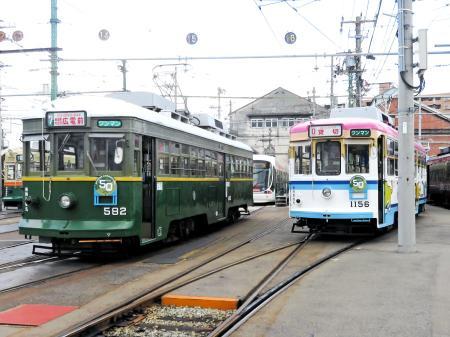 東洋一」愛称の神戸市電、広島電鉄へ移籍し半世紀 デザイン復元、節目