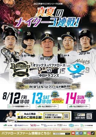 オリックス対中日のウエスタンｌ 神戸で熱い３連戦 １３ １４日は花火ナイター おでかけトピック 兵庫おでかけプラス 神戸新聞next