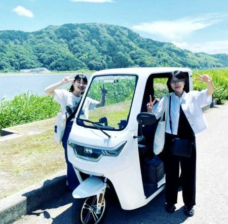 マップ手に電動バイクでセルフ旅 城崎の旅行会社、地域おこし全国最