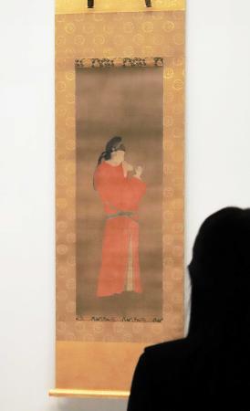 【真作】【複製】複製画？　小野小町図　平安王朝美の雅　優雅な宮廷女性像　X110 真作】【複製】複製画？ 小野小町図 平安王朝美の雅 優雅な宮廷