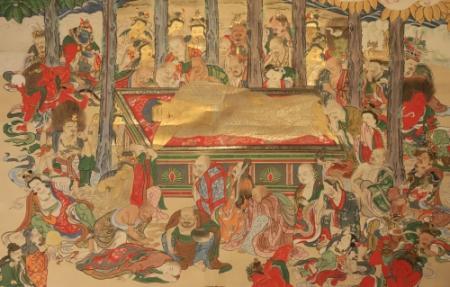 【5％OFF】 徳林寺に伝わる「涅槃図」公開 身分や信仰関係ない世界「今こそ 絵画