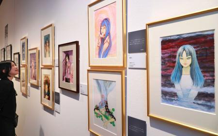 美と恐怖の世界 ホラー漫画の巨匠、伊藤潤二展が伊丹で開幕 美と恐怖の世界 ホラー漫画の巨匠、伊藤潤二展が伊丹で開幕