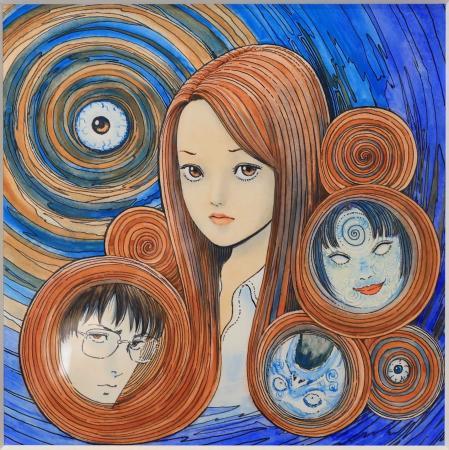 美と恐怖の世界 ホラー漫画の巨匠、伊藤潤二展が伊丹で開幕 美と恐怖の世界 ホラー漫画の巨匠、伊藤潤二展が伊丹で開幕