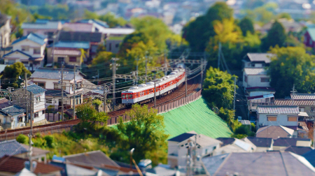 神戸の下町にレトロ感あふれる車両　タイムスリップ気分感じる神戸電鉄鵯越駅エリアのサムネイル画像