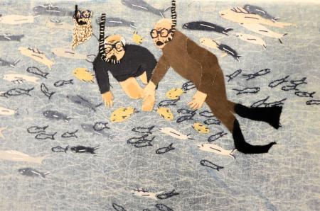 輔老(ほろう)はづき 原画 水彩画 少年と犬 ヴァニラ画廊出展作家 輔老(ほろう)はづき 原画 水彩画 少年と犬 ヴァニラ画廊出展作家