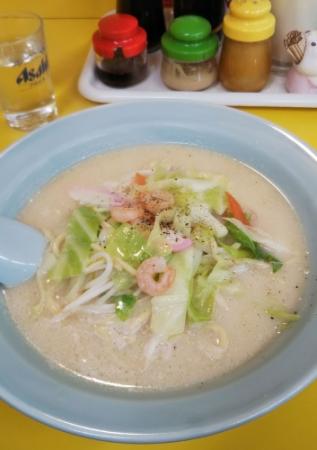 看板メニューのチャンポン麺