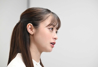 ＮＨＫ連続テレビ小説「おむすび」のヒロインを務める橋本環奈＝ＮＨＫ大阪放送局（撮影・大田将之）