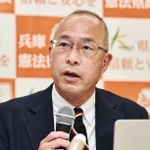 兵庫県知事選への立候補を表明した大沢芳清氏＝７日午後、神戸市兵庫区（撮影・長嶺麻子）