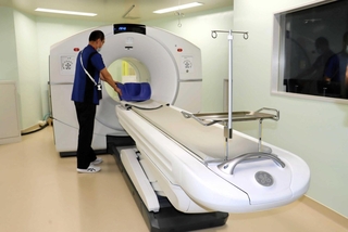 公立八鹿病院に導入されたＰＥＴ－ＣＴ＝いずれも養父市八鹿町八鹿