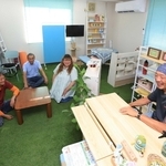 アットホームな雰囲気で交流できる地域活動交流広場＝猪名川町柏梨田