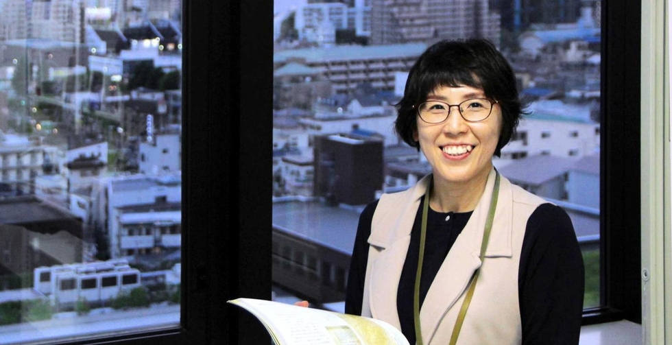 河野未央さん＝西宮市、武庫川女子大学