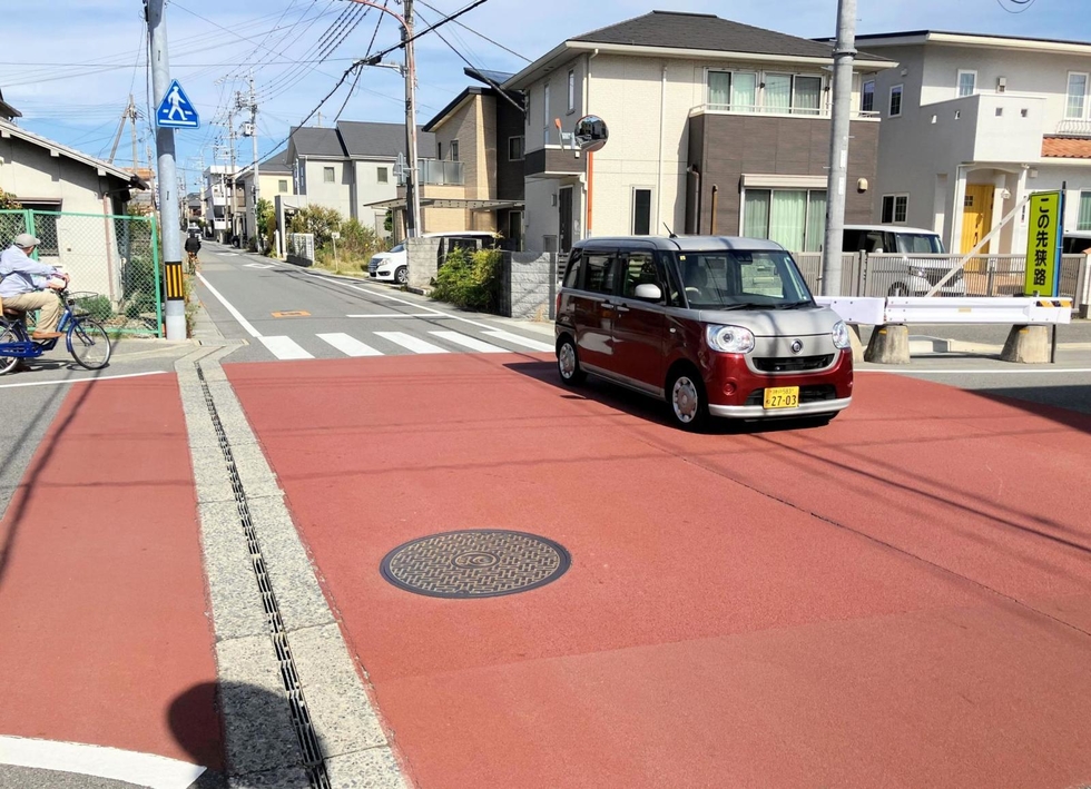 大久保町駅前２の交差点＝明石市大久保町駅前２