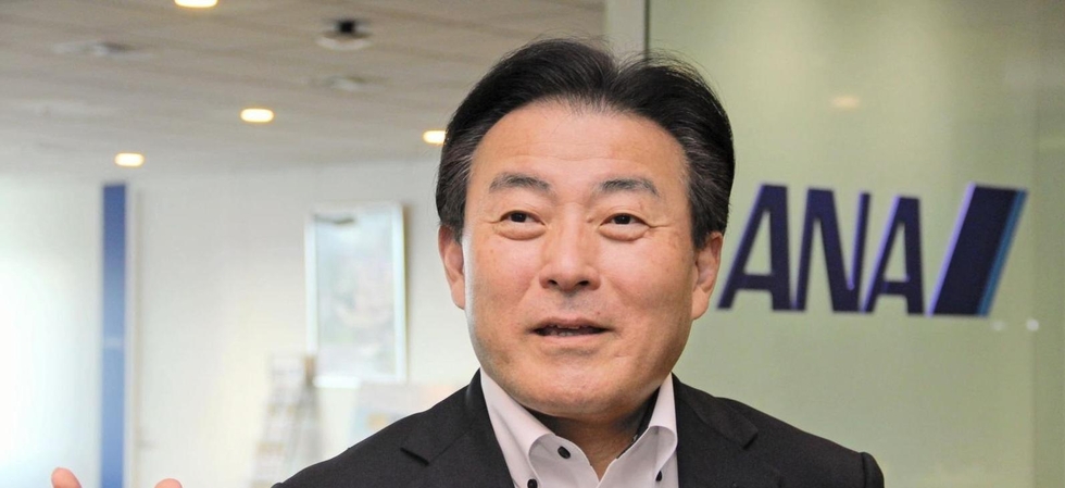 神戸空港のポテンシャルについて語るＡＮＡ総合研究所の森健明副社長＝東京都港区
