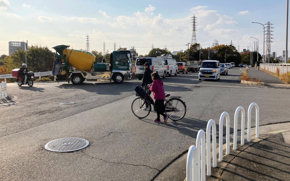 玉津町西河原の交差点＝神戸市西区玉津町西河原