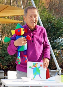 「地球アトリエ」構想を語る新宮晋さん＝三田市藍本