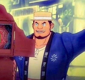 いときんさんがモデルになった「ブルーノ」（作品ホームページから）