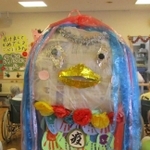福祉施設の利用者でつくったアマビエ（提供）