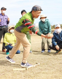 会を立ち上げた高野毅さん＝淡路風車の丘