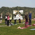 大自然の中で深呼吸＝有馬富士公園（提供）