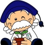 河合さんがモデルのキャラクター「ひとはく博士」