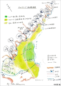中村さんが描いた用水路の構想図