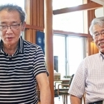 古屋一之さん（左）と北村吉次さん＝三田市下深田