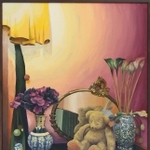 最優秀賞にあたる美術協会賞を受賞した須田美南さんの「冬の思い出」＝さんだ市民センター