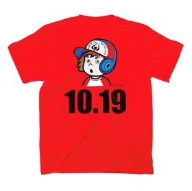 「１０・１９」をあしらったＴシャツ