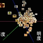 色情報から料理レシピを検索する実験システムの画面例