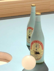 有馬サイダーのボトルを使ったサッカーゲーム