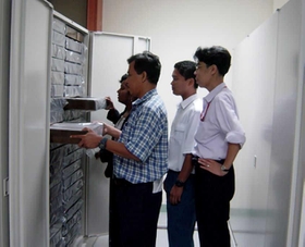 マレーシア国立サバ大学に設立された収蔵庫（提供）