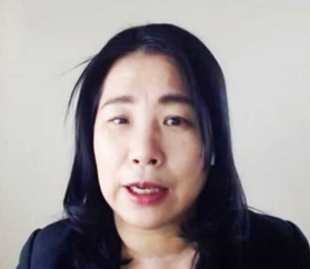 オンラインで講演する高橋聡美さん