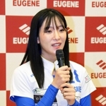 モデルや俳優としても活躍する椿梨央選手＝三田市三田町