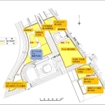 開発計画の図（三田市福島土地区画整理組合提供）