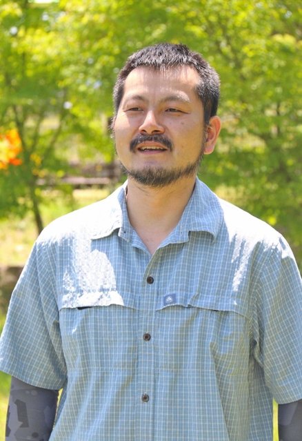 三枝さんと共に研究を進めた県立人と自然の博物館の池田忠広主任研究員＝丹波篠山市西古佐