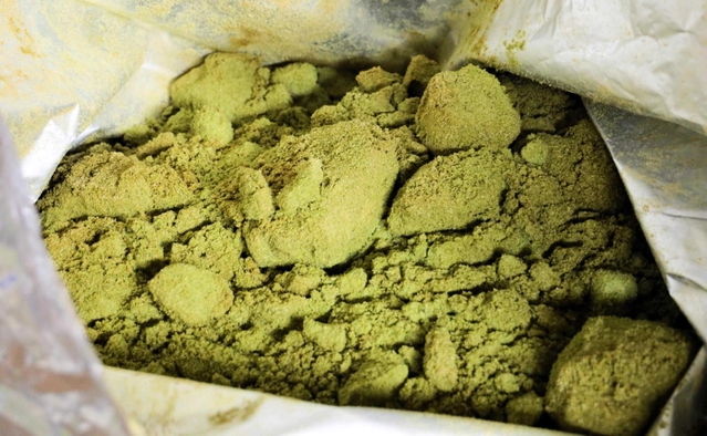 急速凍結させた遠野産ホップ＝キリンビール神戸工場