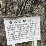青石古墳の概要を伝える看板