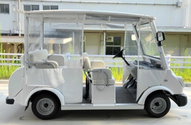 グリーンスローモビリティで使用する車両（関西電力提供）