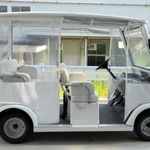 グリーンスローモビリティで使用する車両（関西電力提供）