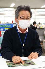 情報提供を呼びかける市道路河川課の島田浩明課長