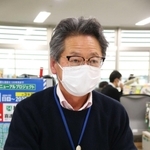 情報提供を呼びかける市道路河川課の島田浩明課長