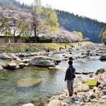 小柿渓谷放流釣り場＝三田市小柿（三田市観光協会提供）